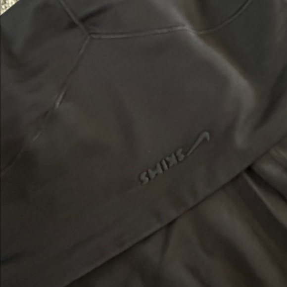 Nike Jet Black Performance Leggings shiny skims collab